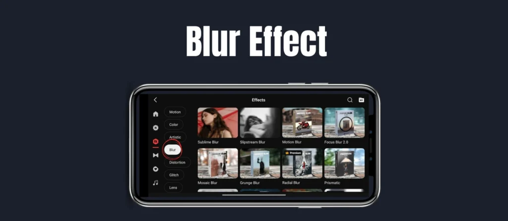 kinemaster Tutorials Blur effect Image