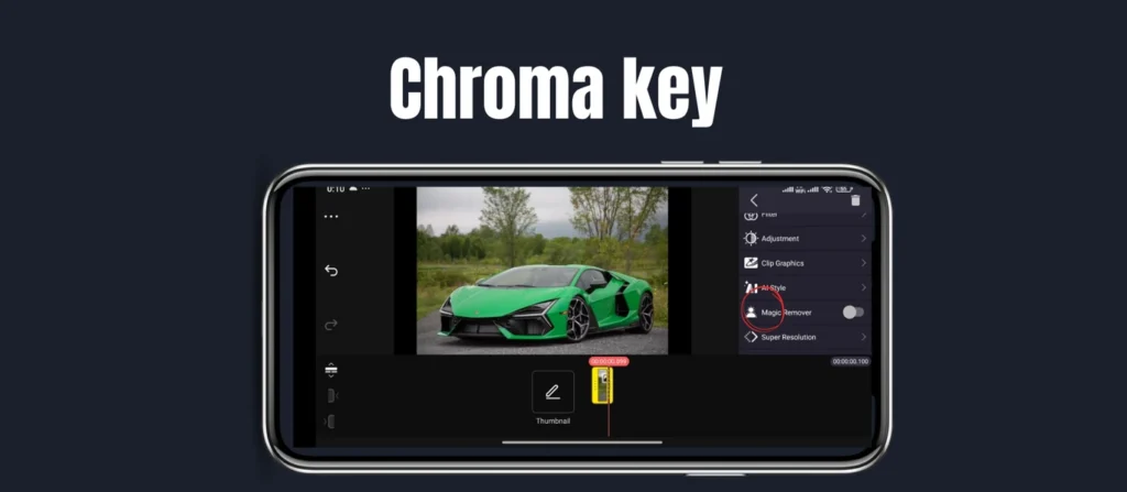 Kinemaster Tutorials Chroma key image