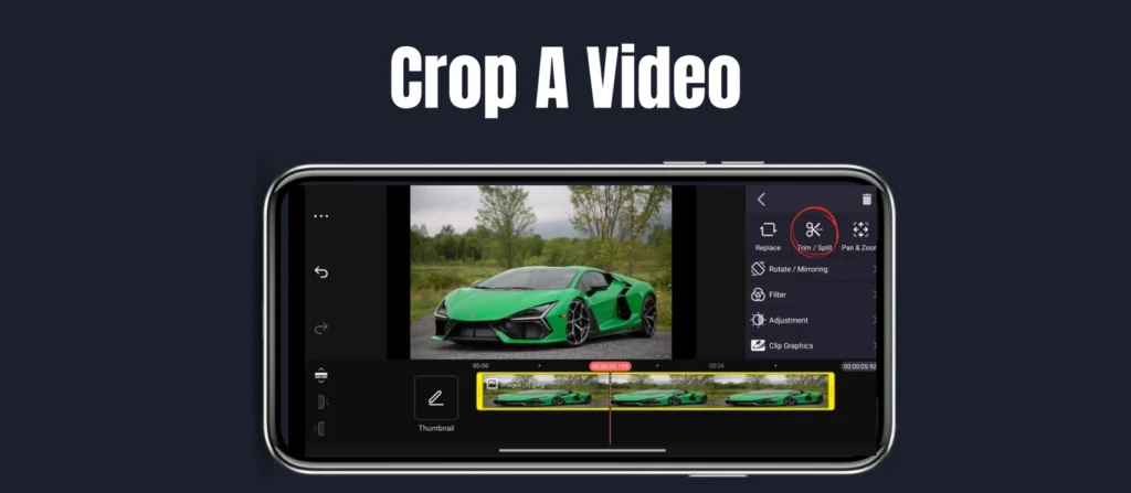 Kinemaster Tutorials crop video image