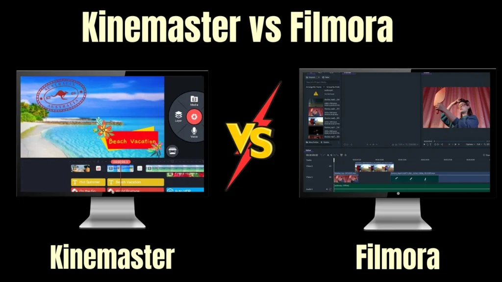 Kinemaster Vs  Filmora comparison